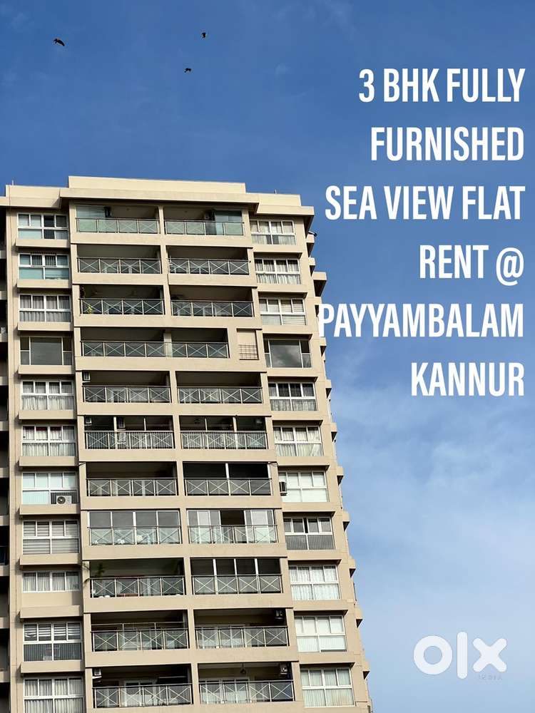 3 BHK FULLY FURNISHED WELL SEA VIEW FLAT RENT @ PAYYAMBALAM,KANNUR
