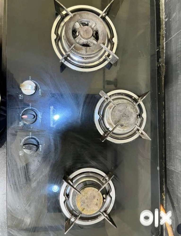 Sunflame automatic gas stove 3 burner