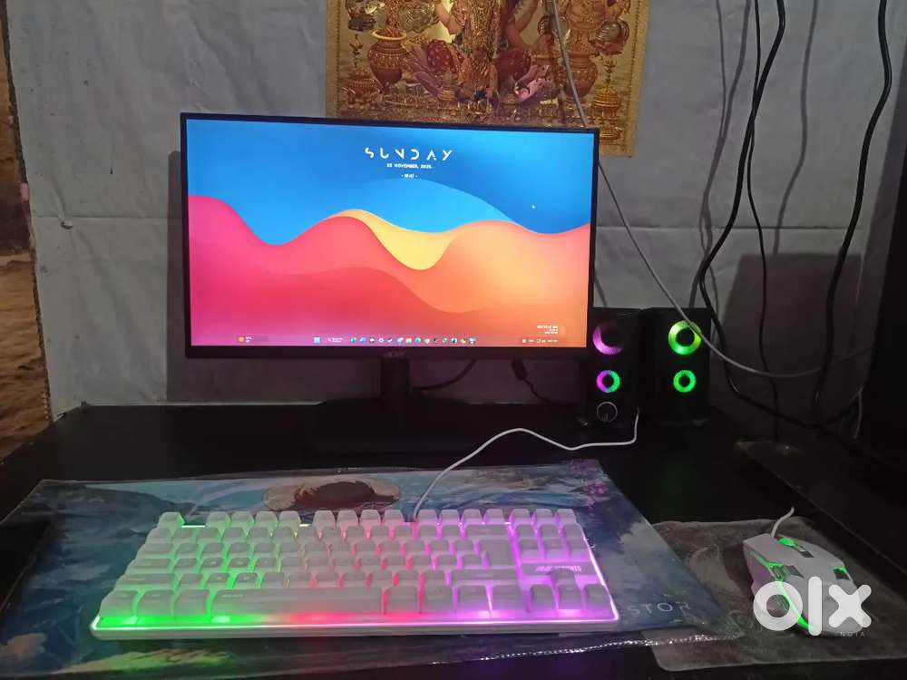 i5-11400F Full Desktop Setup + Cooler Master 450W PSU + Office Cabinet