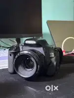 Canon 600D DSLR camera with 50mm, 18-55mm, 55-250mm and two batteries