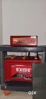Inverter and battery with cabinet