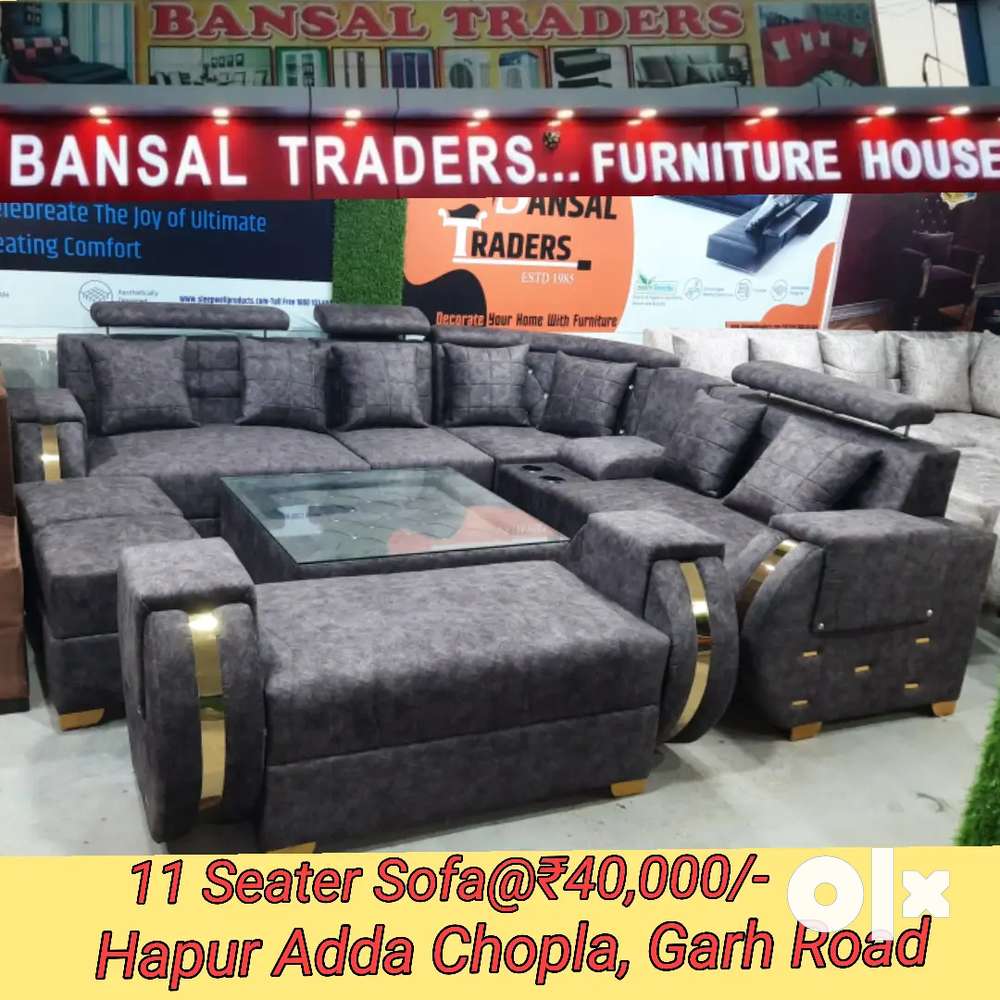 11 seater Corner Sofa with cup holder