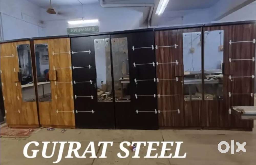 Steel Patti two door wardrobe