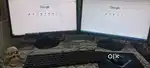 Full pc new  only 1month use with bill doubel screen