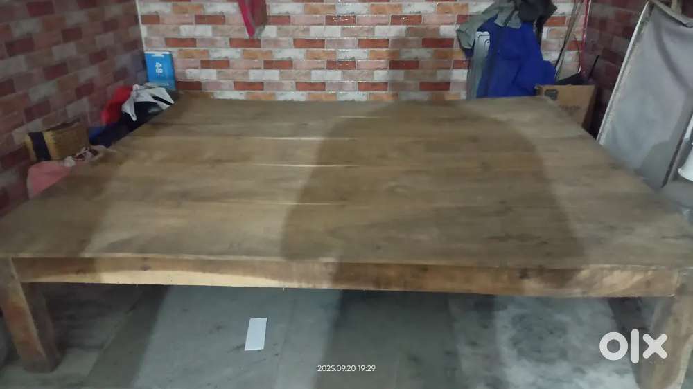 2 Wooden chowki with matress sale in low price