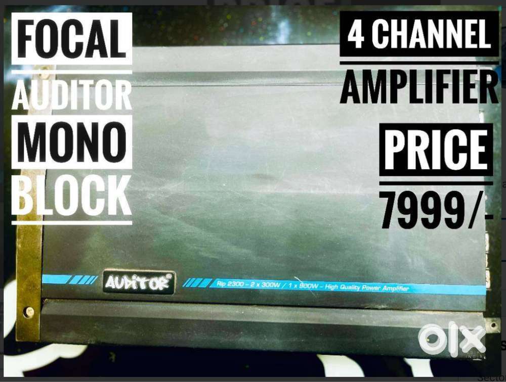 FOCAL AUDITOR - 4 CHANNEL MONO BLOCK AMPLIFIER - EXXXTRA POWER & PUNCH