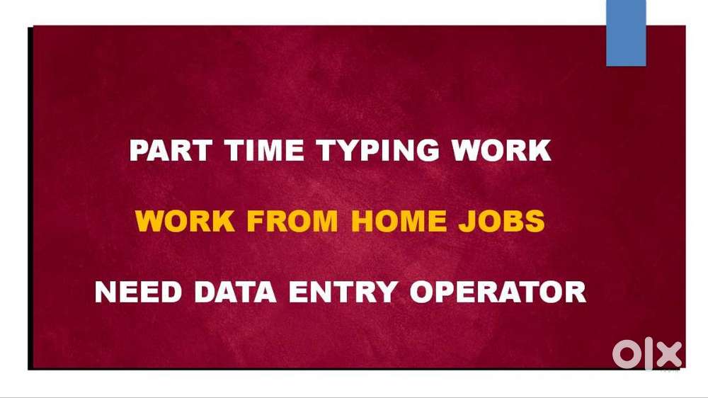 Part Time OFFLINE Home Based Jobs. 100% GENUINE Pay. Data Entry Work