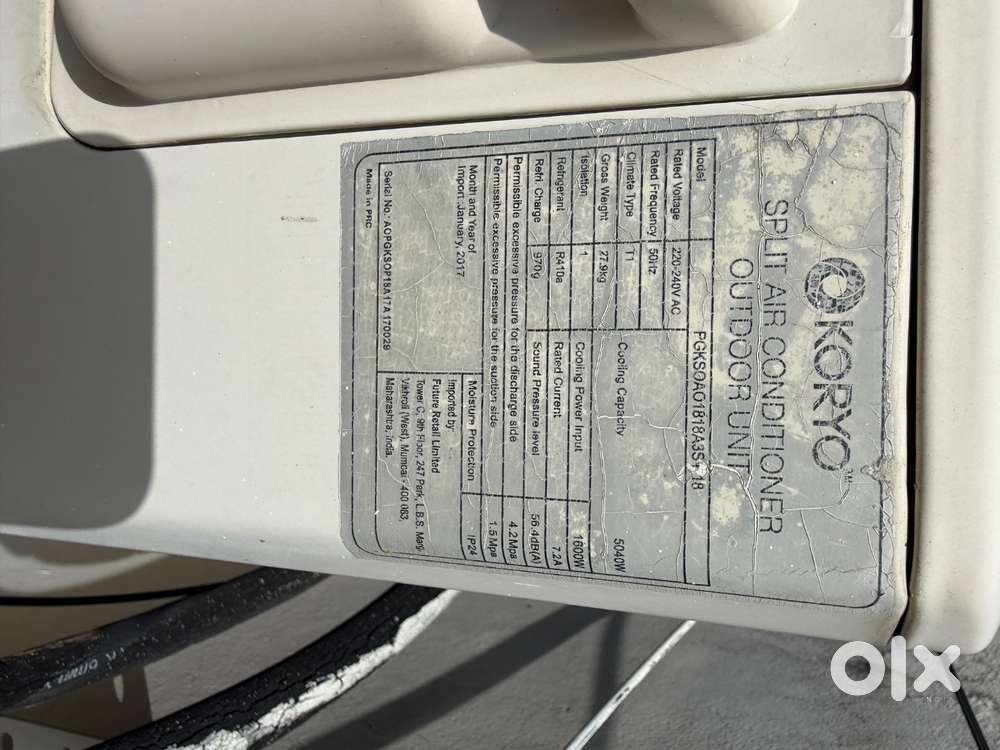Split AC for sale, good condition