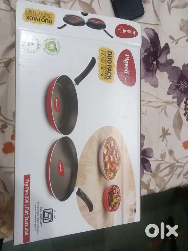 Pigeon Non stick tawa +fry pan (unused box available)