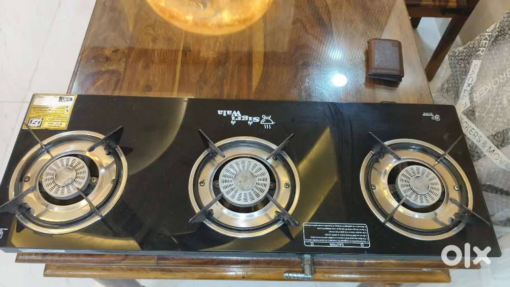 3 butner Auto ignition Gas stove