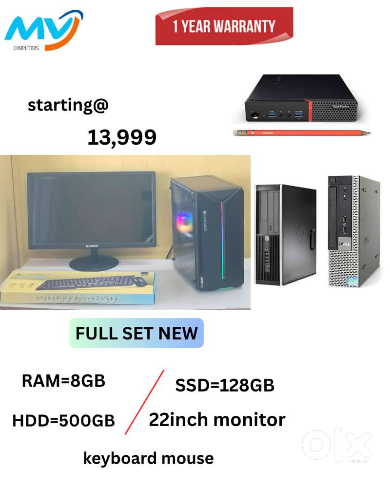 Desktop Laptop CPU Full Set i3-i5-i7 Available @ Low Price