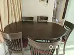 Wooden Dianing table with 6 chairs