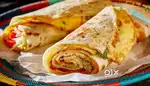 Egg roll and  chicken soup
