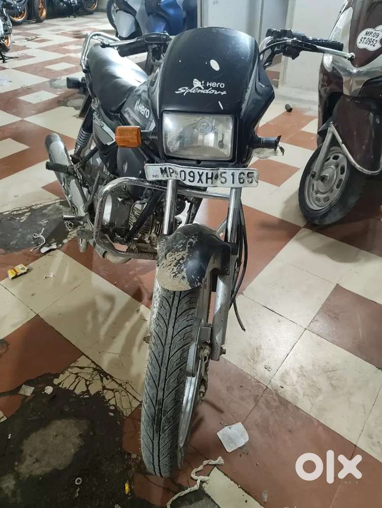 hero splendor plus self start
