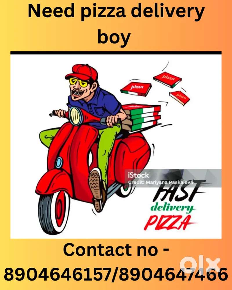 We are looking for pizza food delivery person ²⁷