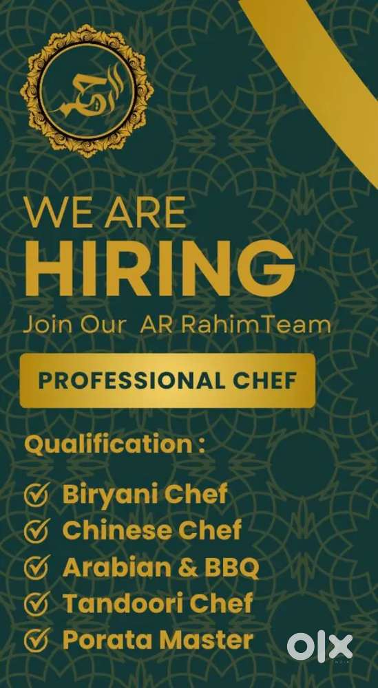 Hiring for restaurant