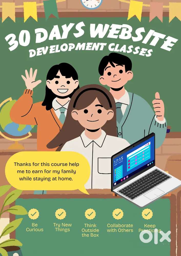 30 Days Website Development classes