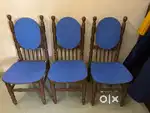 Dining wooden chairs 3 pcs