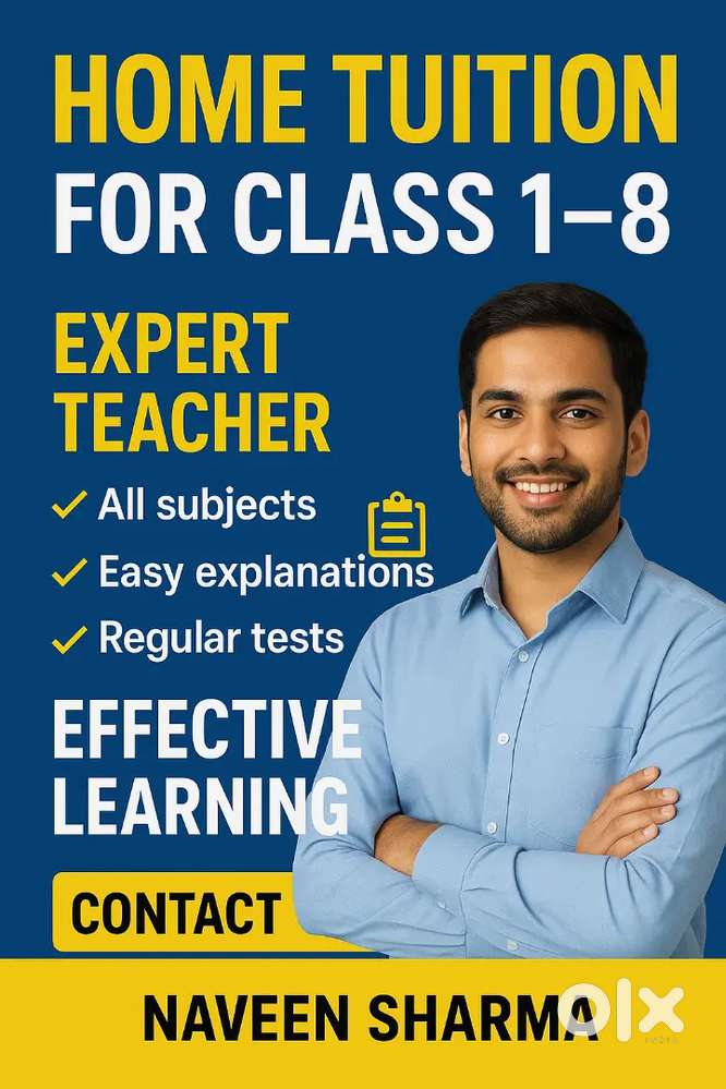Personal Home tuition for Class 1st to 8th  Expert and Affordable