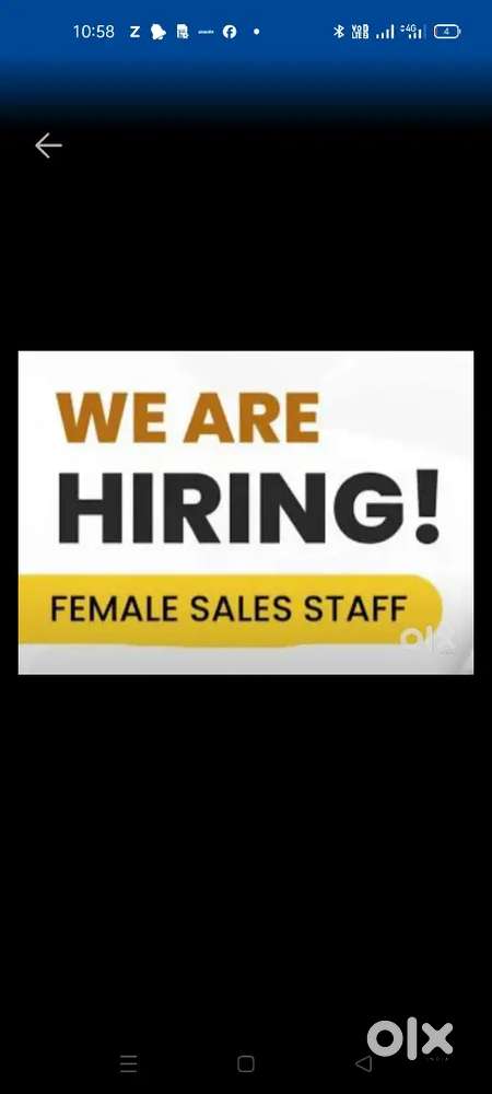 wanted Female Sales Executive