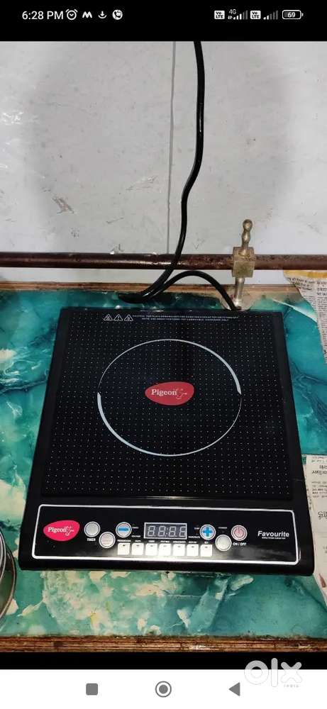 Pigeon cooktop 1800 watt brand new only box open no user and 7 day old