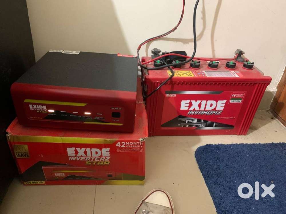 Exide INVAHOMZ IHST1000 + Exide 900VA Inverter (Excellent Condition)