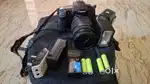 Canon 60d 18_200 lens two battery oneplus camera back