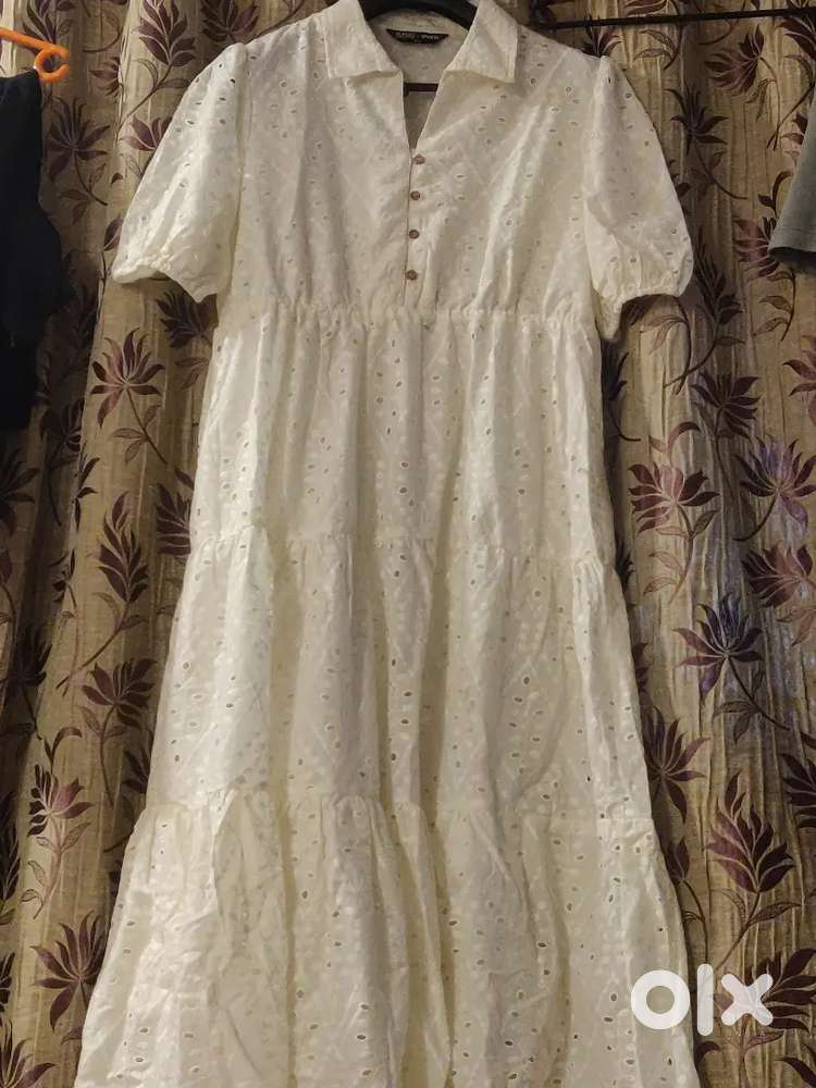 Schiffli embroidered dress