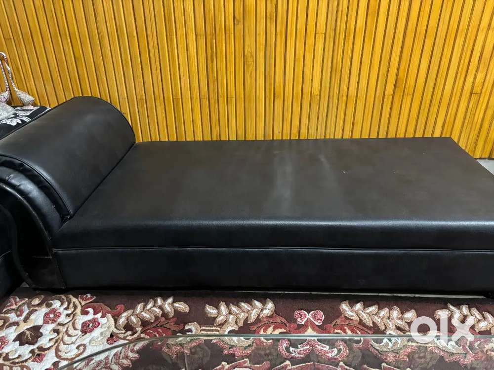 Couch and centre table.