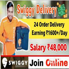 FREE JOINING 100 Delivery boys Swiggy Food Delivery jobs