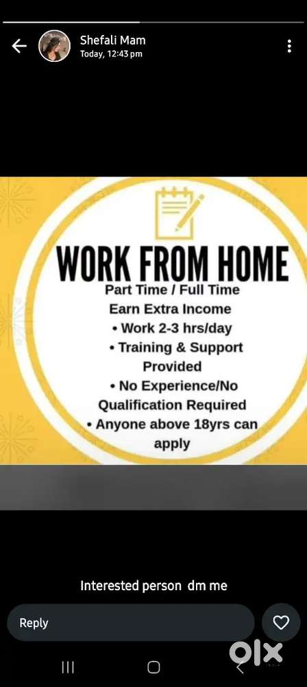 Work form home