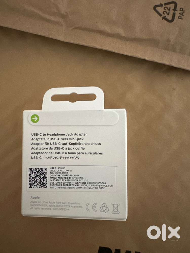 Apple Original usb type C to 3.5mm earphones connector