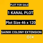 1 kanal plot near sainik colony for sale