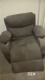 Derik 3 Seater Recliner & 1 Seater Recliner Sofa