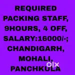 Packing Job Phase 9,Mohali