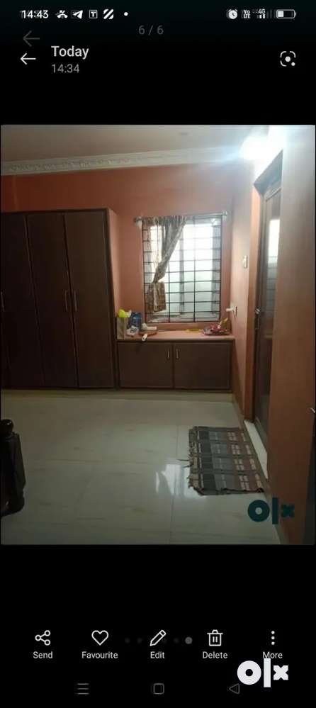 Double bed room flat for rent in peaceful area