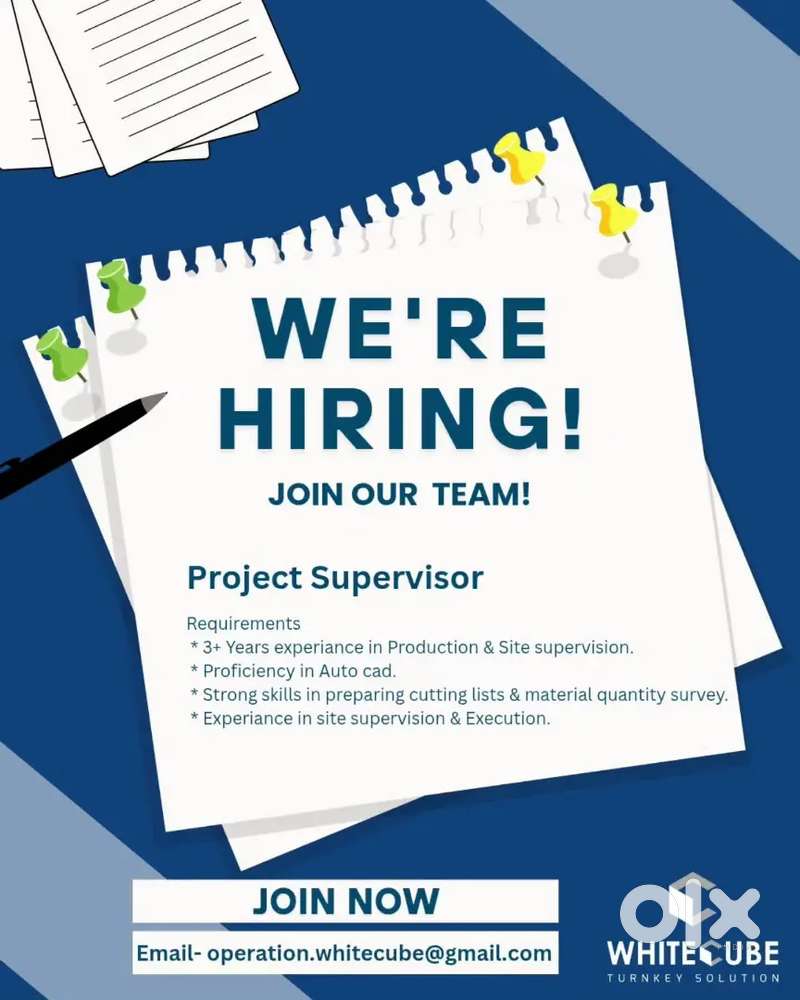 PROJECT SUPERVISOR (INTERIOR)