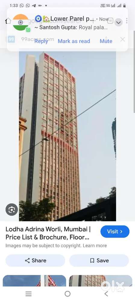 2bhk flat for rent in lodha Adrina