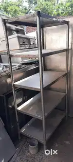 Used restaurant commercial kitchen equipment working table rack sink