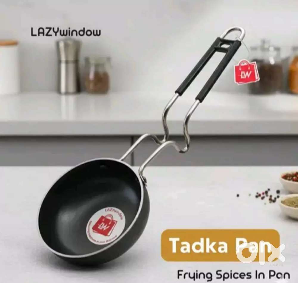 Essential Iron Tadka Pan/Fry Pan with Steel Handle for Kitchen