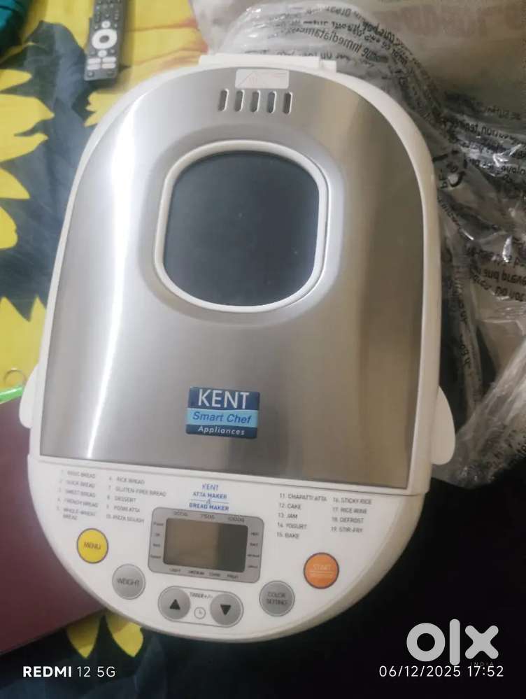 Kent bread and atta maker ununsed