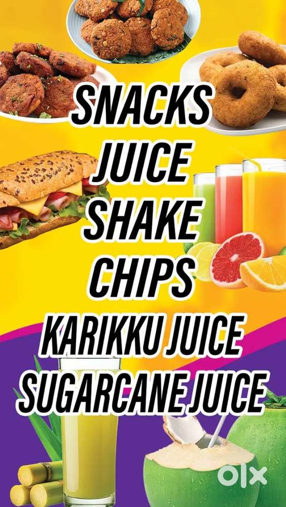 juice snacks and tea Maker Urgent (with accommodation )