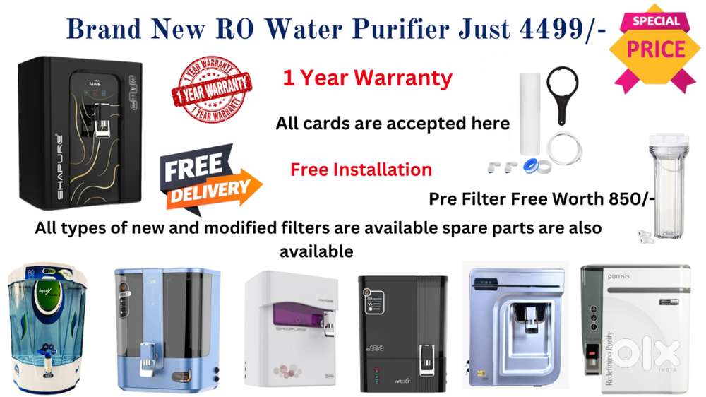 Brand New RO Water Purifier Starts From Just 4499/-