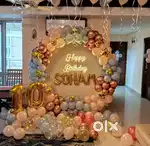 ALL TYPES OFF EVENTS AT BEST PRICE  BIRTHDAY DECORATION  & ALL