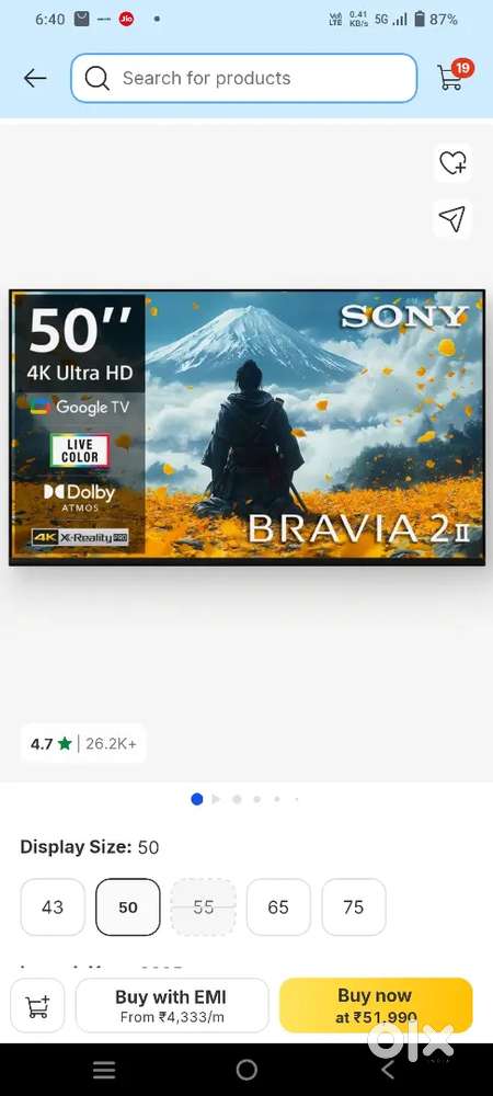 Sony new X75L
