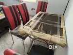 4 Seater Steel Dining Table