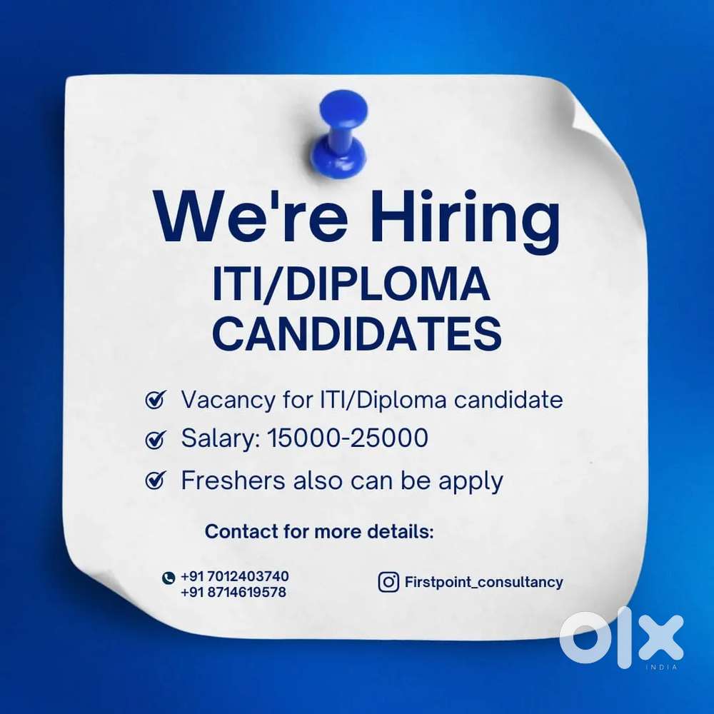 Hiring ITI / Diploma candidate