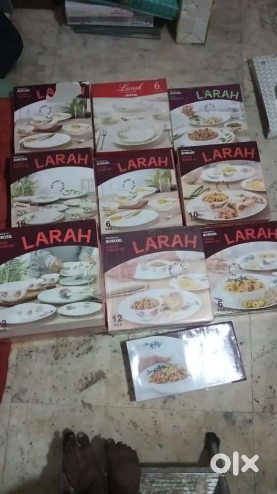 DINNER SET IND NO.1 BRAND (BOROSIL)  ( LARAH HOLO UPDATE AND PREMIUM)