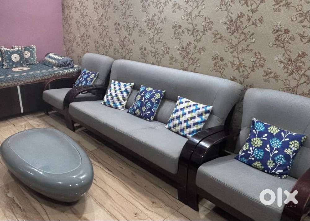 Godrej Premium 5-Seater Sofa Set with Designer Center Table