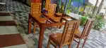 Dining set wooden big size with chair